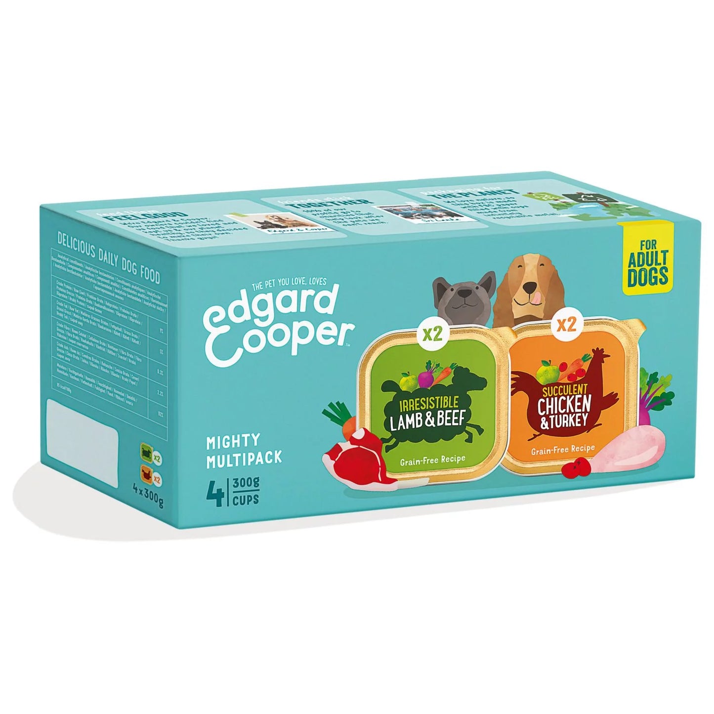 Edgard & Cooper - Multipack Kip & Lam 4 x 300gr