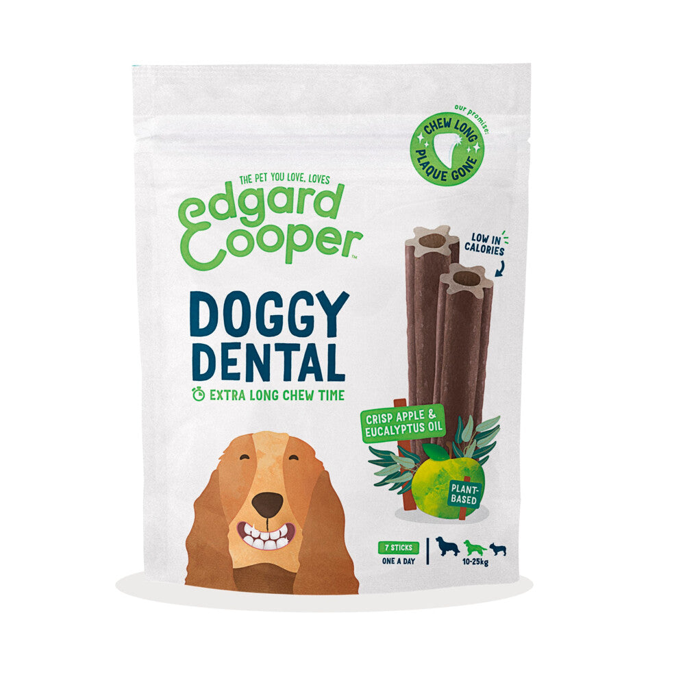 Edgard & Cooper Doggy Dental Sticks Appel - Eucalyptusolie